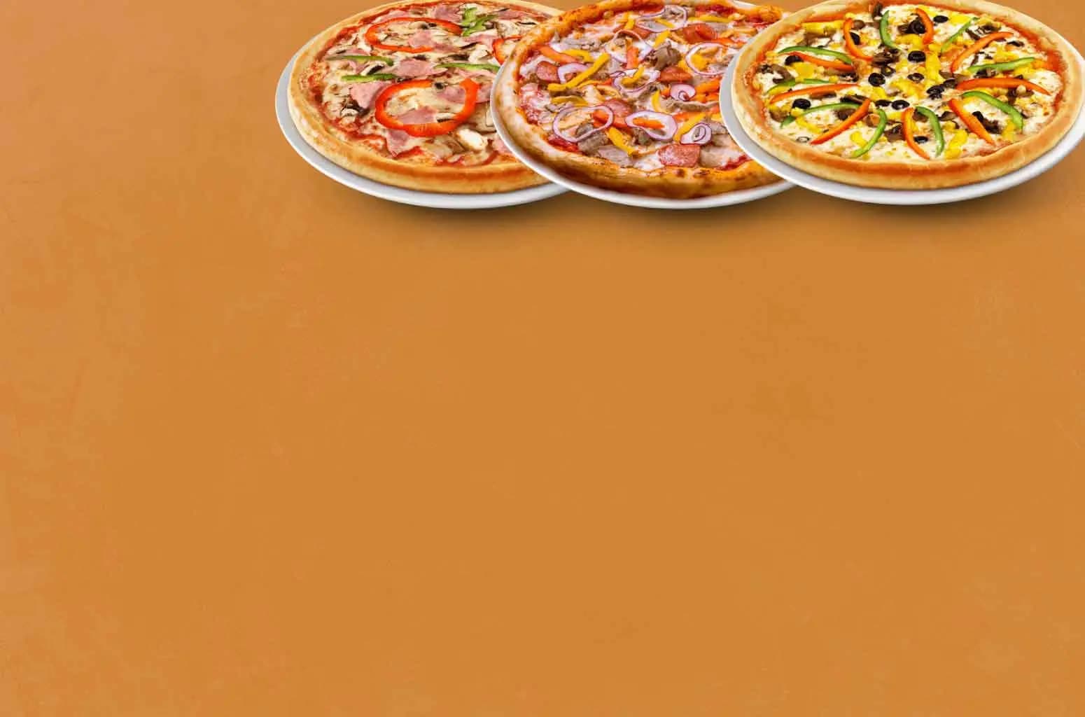 2 Pizzas achetées = 3ème offerte