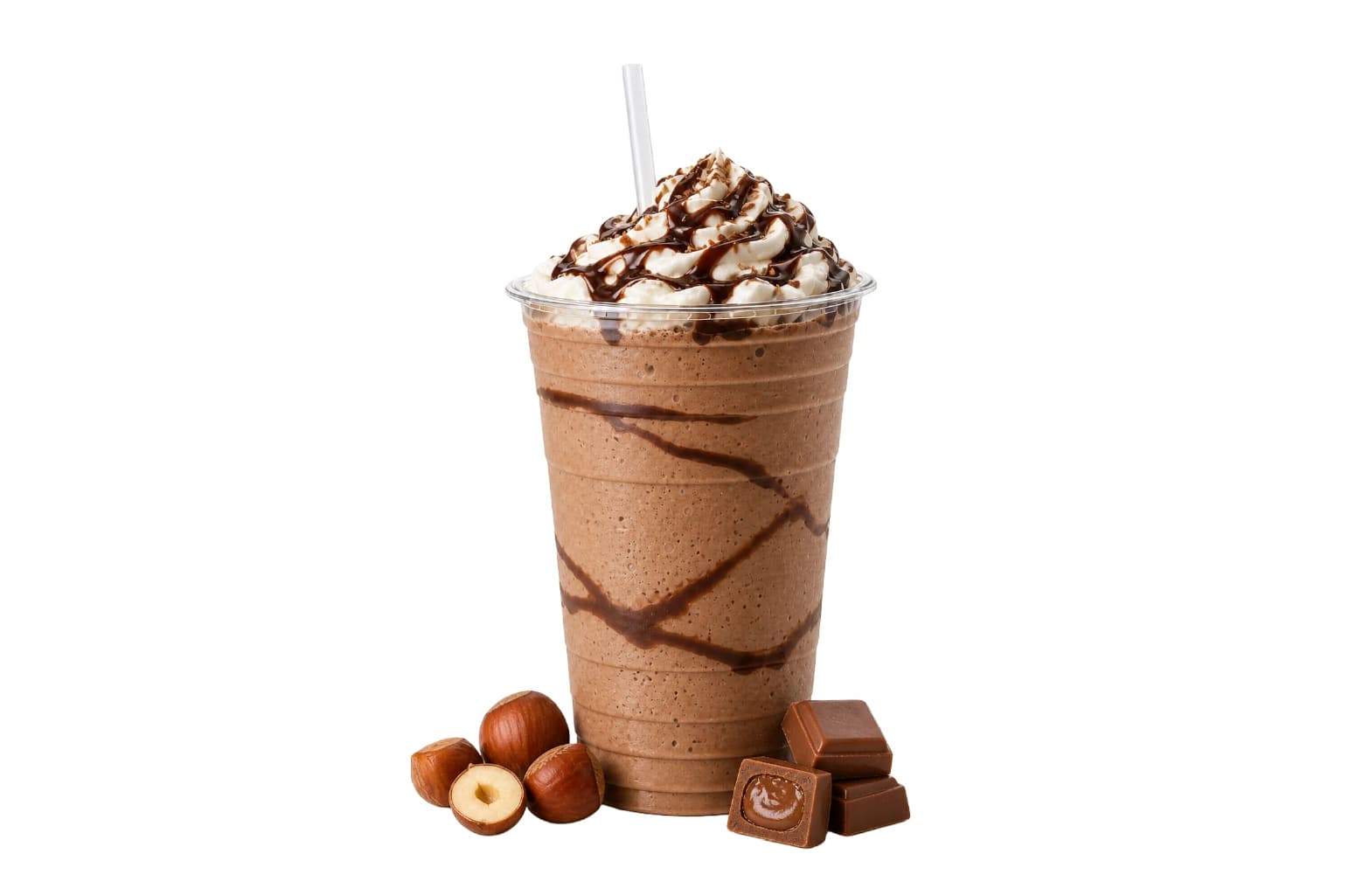 Milkshake chocolat noisettes